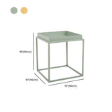 Modern Minimalist Metal Black Small Round Side Tables Image - 19