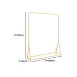 Modern Minimalist Metal Gold Large Standing Coat Rack Image - 15