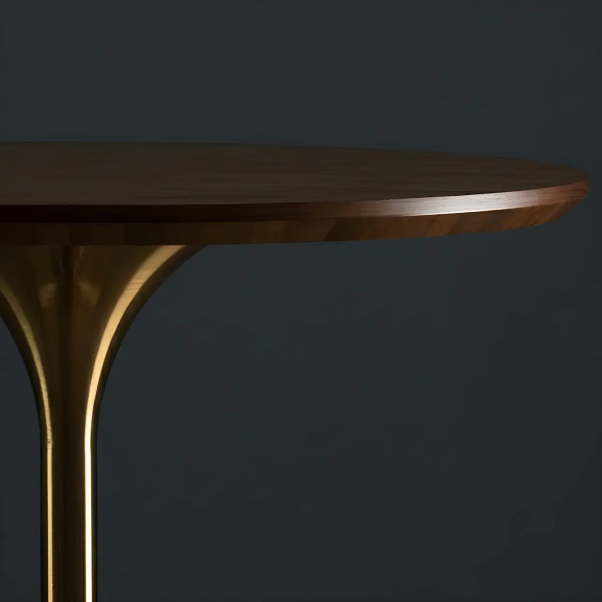 Modern Minimalist Pedestal Small Round Bar Table Image - 13