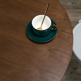 Modern Minimalist Pedestal Small Round Bar Table Image - 15