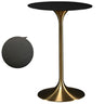 Modern Minimalist Pedestal Small Round Bar Table Image - 20