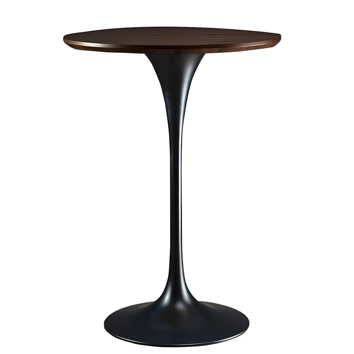 Modern Minimalist Pedestal Small Round Bar Table Image - 28