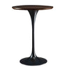 Modern Minimalist Pedestal Small Round Bar Table Image - 28