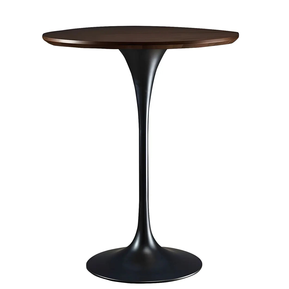 Modern Minimalist Pedestal Small Round Bar Table Image - 29