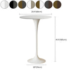 Modern Minimalist Pedestal Small Round Bar Table #size