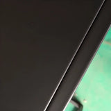 Modern Minimalist Rectangular Black Alloy Console Table Image - 7