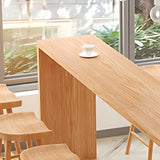 Modern Minimalist 	Rectangular Wood Bar Table for Cafe Image - 6
