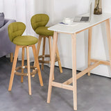 Modern Minimalist Rectangular Wood Counter Height Bar Table Image - 4