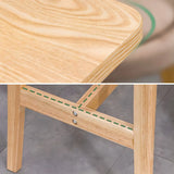 Modern Minimalist Rectangular Wood Counter Height Bar Table Image - 8