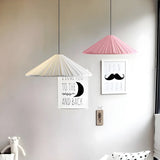 Modern Minimalist Ribbed Cone-Shaped Pendant Light Image - 1