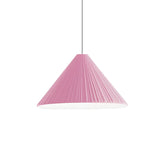 Modern Minimalist Ribbed Cone-Shaped Pendant Light Image - 16