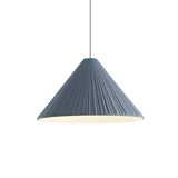 Modern Minimalist Ribbed Cone-Shaped Pendant Light Image - 20