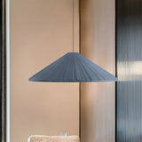 Modern Minimalist Ribbed Cone-Shaped Pendant Light Image - 29