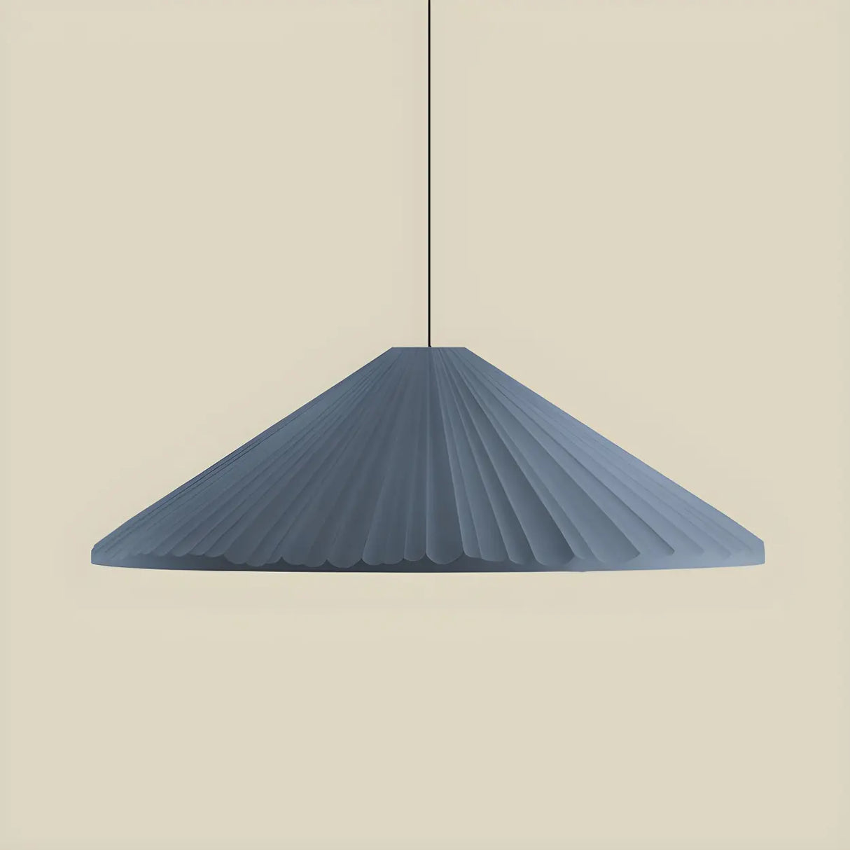 Modern Minimalist Ribbed Cone-Shaped Pendant Light Image - 32