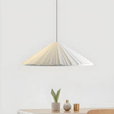 Modern Minimalist Ribbed Cone-Shaped Pendant Light Image - 34