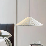 Modern Minimalist Ribbed Cone-Shaped Pendant Light Image - 35