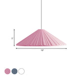 Modern Minimalist Ribbed Cone-Shaped Pendant Light Image - 39
