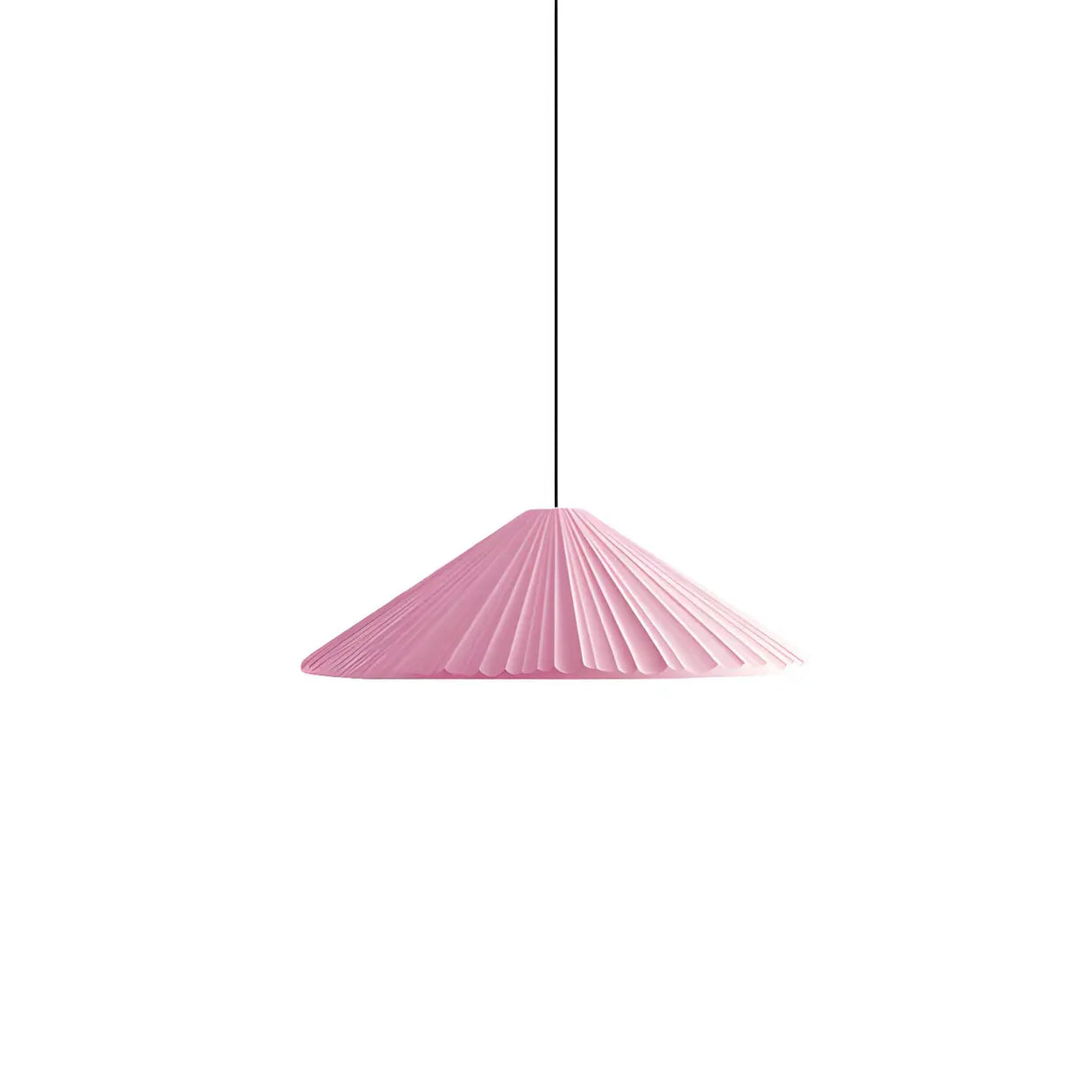 Modern Minimalist Ribbed Cone-Shaped Pendant Light Image - 4