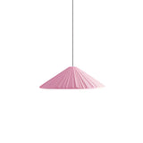 Modern Minimalist Ribbed Cone-Shaped Pendant Light Image - 4