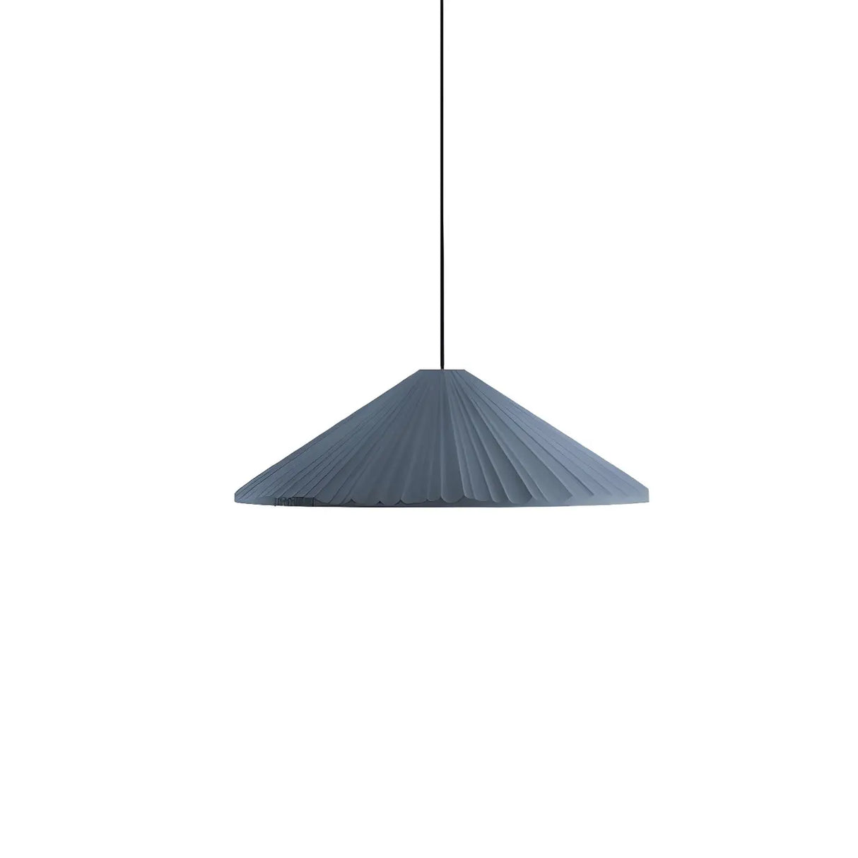 Modern Minimalist Ribbed Cone-Shaped Pendant Light Image - 8