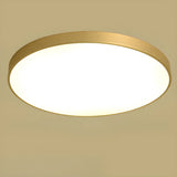 Modern Minimalist Round Gold LED Flush Mount Light Image - 3