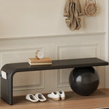 Modern Minimalist Sphere Leg Bench Set for Living Rooms Image - 3