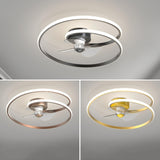 Modern Minimalist Spiral Round Ceiling Fan with Light Image - 11