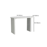 Modern Minimalist White Counter Height Bar Table #size