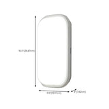 Modern Minimalist White Geometric LED Wall Sconce Image - 17