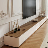Modern Minimalist Wood TV Stand with Storage Drawers Image - 1