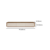 Modern Minimalist Wood TV Stand with Storage Drawers Image - 10
