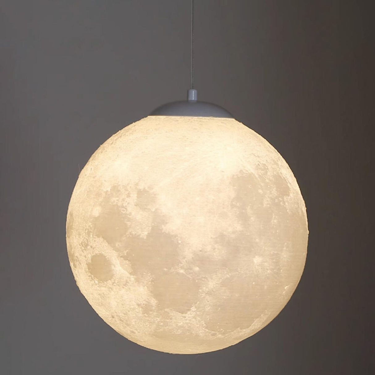 Modern Moon Globe Pendant Light Adjustable Cord Image - 15