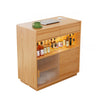 Modern Multifunctional Home Bar Table with Storage Shelves Image - 14