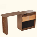 Modern Multifunctional Home Bar Table with Storage Shelves Image - 27