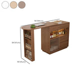 Modern Multifunctional Home Bar Table with Storage Shelves Image - 29