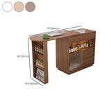 Modern Multifunctional Home Bar Table with Storage Shelves Image - 31