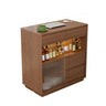Modern Multifunctional Home Bar Table with Storage Shelves Image - 5