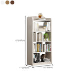 Modern Natural Finish Rounded Edges Open Wood Bookcase Image - 21