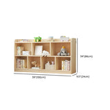 Modern Natural Wood Closed Back Organizer Bookcase Image - 30