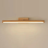 Modern Natural Wood Cylinder Vanity Light Fixtures Image - 11