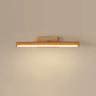 Modern Natural Wood Cylinder Vanity Light Fixtures Image - 7
