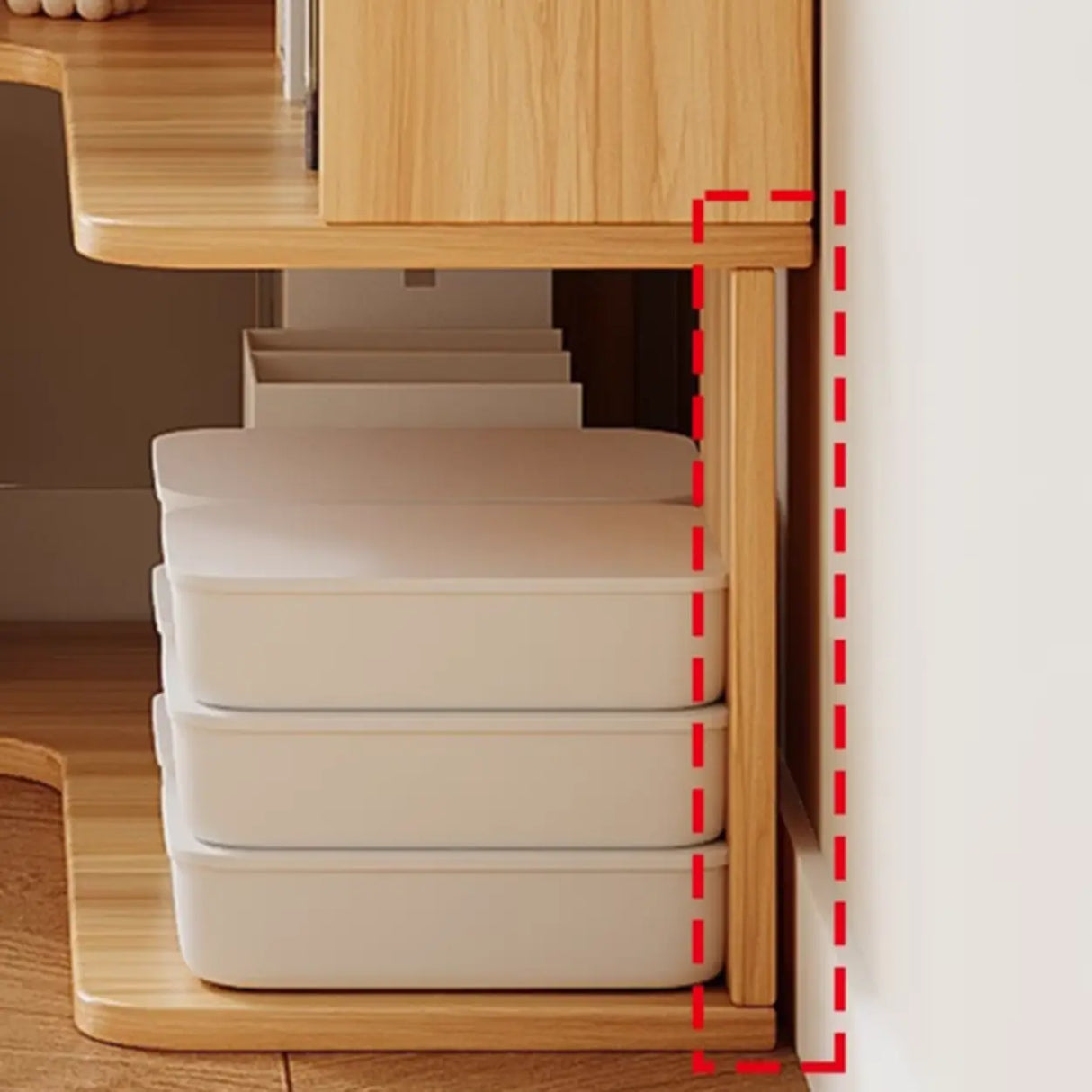 Modern Natural Wood Finish L-shape Corner Bookcase Image - 10