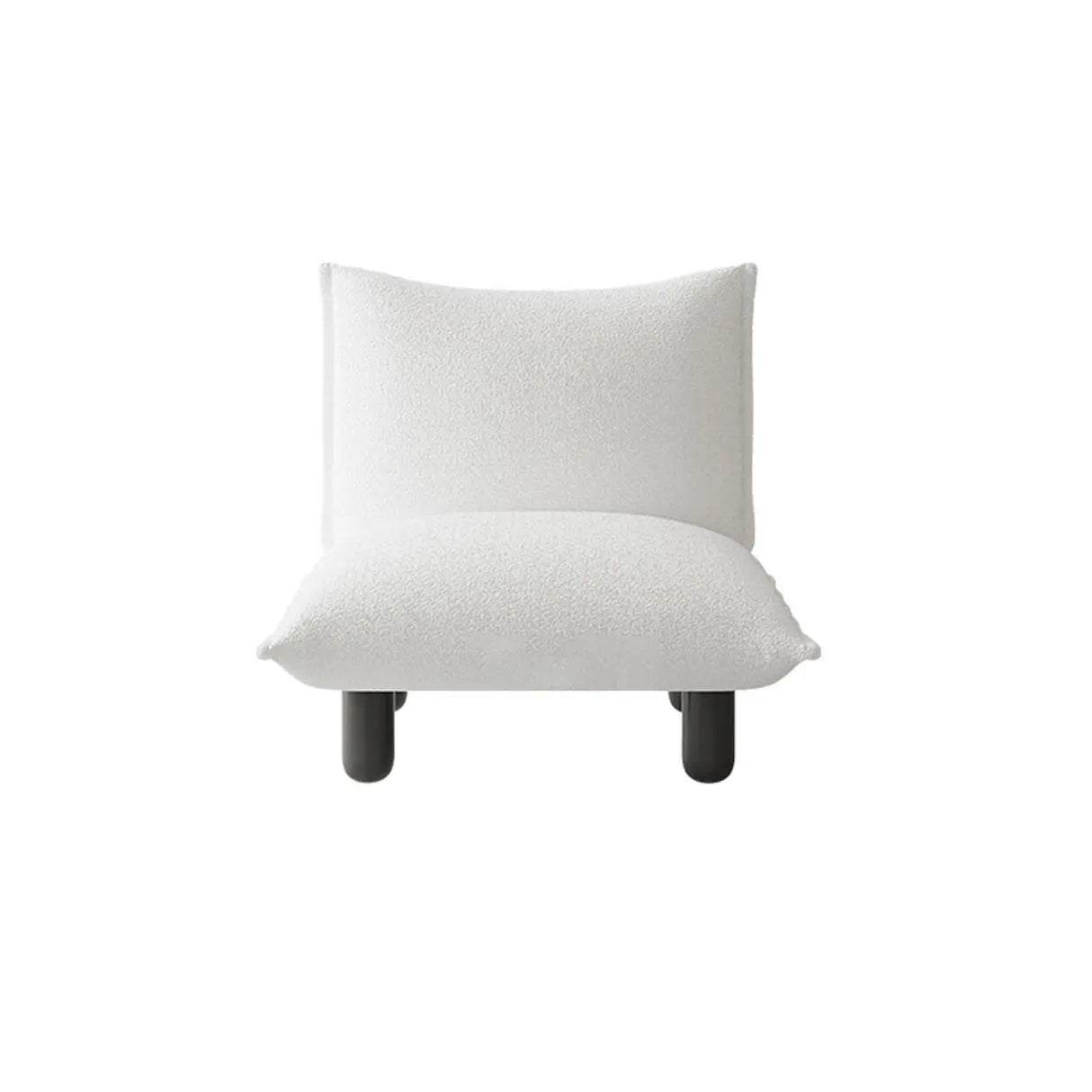 Modern Nordic Black White Living Room Lounge Accent Chair Image - 5