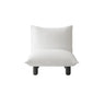 Modern Nordic Black White Living Room Lounge Accent Chair Image - 5