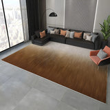 Modern Ombre Polyester Black Rectangular Area Rug Image - 2