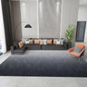 Modern Ombre Polyester Black Rectangular Area Rug Image - 3