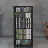 Modern Open Adjustable Shelves Steel Vertical Bookcase Image - 11