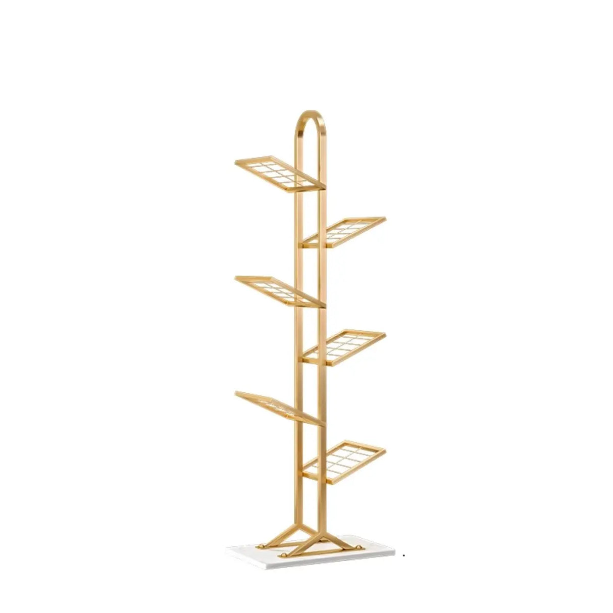 Modern Open Back Metal Narrow Display Spine Bookshelf Image - 13