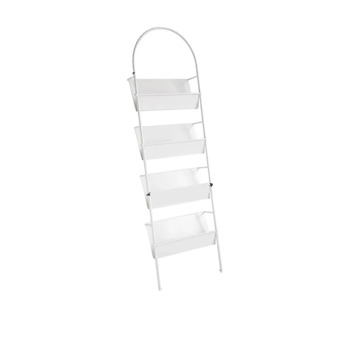 Modern Open Back Metal Narrow Display Spine Bookshelf Image - 16