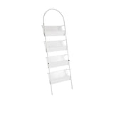 Modern Open Back Metal Narrow Display Spine Bookshelf Image - 16